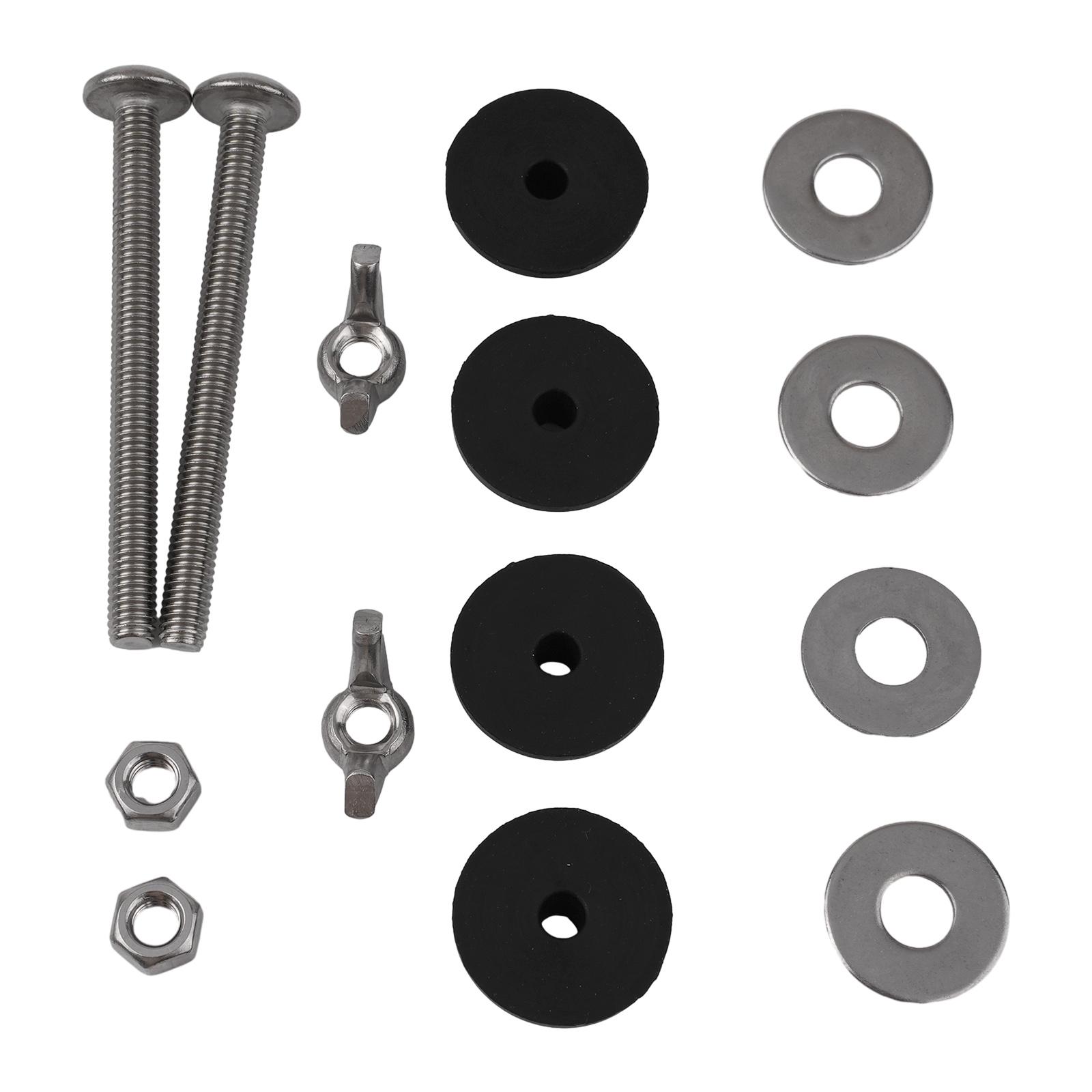Close Coupling Toilet Fixing Kit with M6 Stainless Steel Bolts and Rubber Grommets to Seal Toilet Tank and Bowl Securely China Mainland