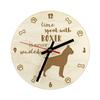 Boxer, German Boxer I - Clock with Dog, Wooden Clock with Engraving, Personalised Clock by