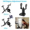 Stationary Bike Swivel Pivot Aluminum Rotatable Monitor Adjuster for Peloton Bike Screen