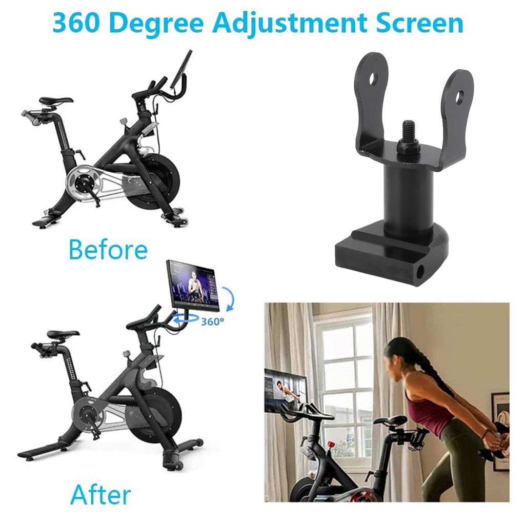 Stationary Bike Swivel Pivot Aluminum Rotatable Monitor Adjuster for Peloton Bike Screen