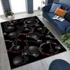Dark Satanic Black Metal Art Patterned Rug Allseason Carpet For Entryway Home Party Decor Gift For Friends
