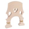 Violin Bridge Maple Wood Adjustable Brass Screw Double Bass Bridge for Replacement 1/4