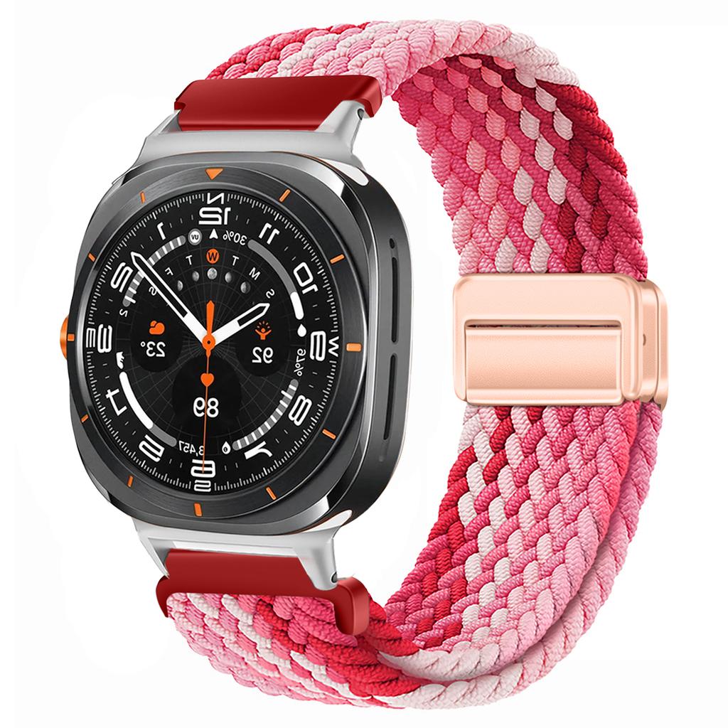For Samsung Galaxy Watch Ultra Strap 47mm Accessories Magnetic Nylon Braided sport Bracelet Correa Galaxy Watch 7 Ultra Band