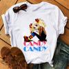 Anime Candy Candy T-shirt Clothes for Women Japanese Manga Short Sleeve Graphic Tee Y2k Kawaii Casual Tops Women's Sumer Clothes