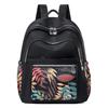 Women's Large Capacity Printed Nylon Backpack for Students & Travel
