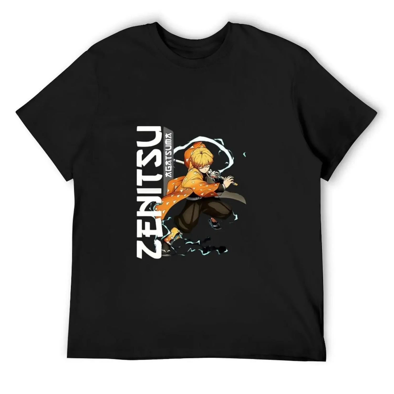 breathing zenitsu T-Shirt custom shirt oversized graphic tee Luxury man shirts men graphic S