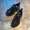 New Women New Fashion Platform Sport Shoes Women Summer Black Casual Chunky Sneakers Women Mesh Leather Platform Shoes