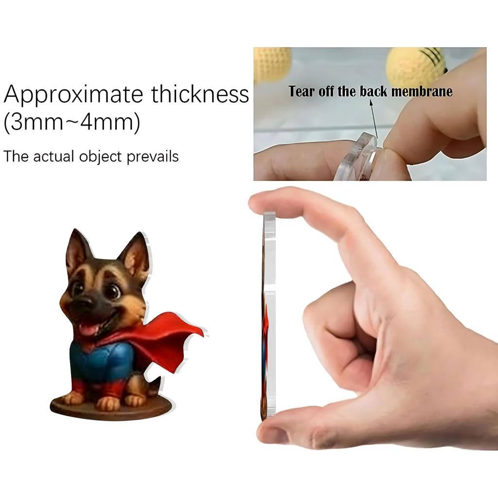 2D Flat Acrylic Mystery Box 24pcs Pendant With Airplane Box Funny Christmas Countdown Calendar