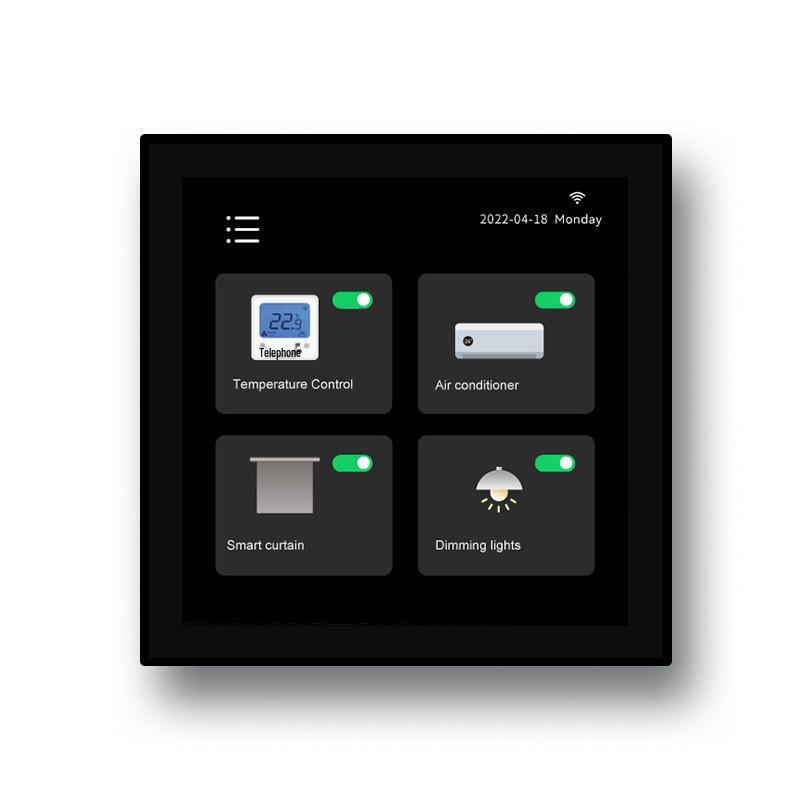 Graffiti Smart Living Multi-Function Control Screen with Alexa Voice Control, EU Standard Switch Compatible