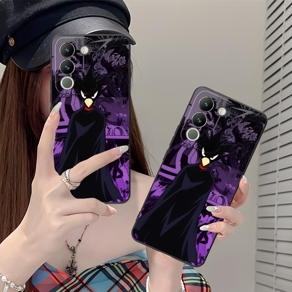 MHA Tokoyami Mobile Phone Case for VIVO V60 V50 V40 V30 V29 V27 V25 V23 Pro Lite 5G Colorful Printing Cover Luxury Cellphones