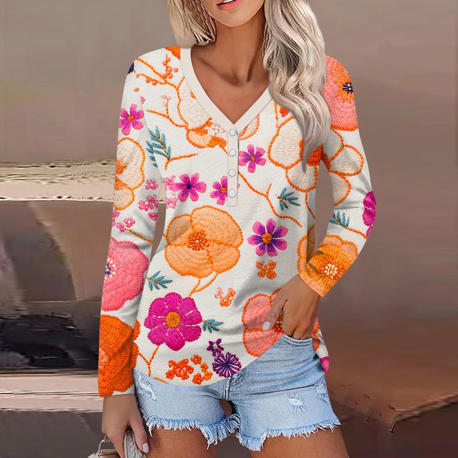 

Женская мода повседневная блузка с длинным рукавом и круглым вырезом XL шафрановый