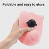 Inflatable U-shaped Pillow with Self-filled Design Built-in Air Pump Lightweight Portable Neck Support