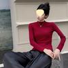 Women's Slim Fit Long Sleeve Mock Neck Top