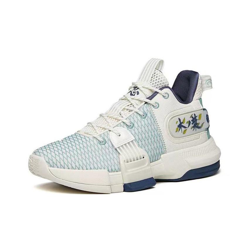 Anta Light Crazy 2 Fabric Synthetic Leather Shock Absorption Non-Slip Wear-Resistant Low-Top Basketball Shoes Men Basketball Shoes 112141640S-5