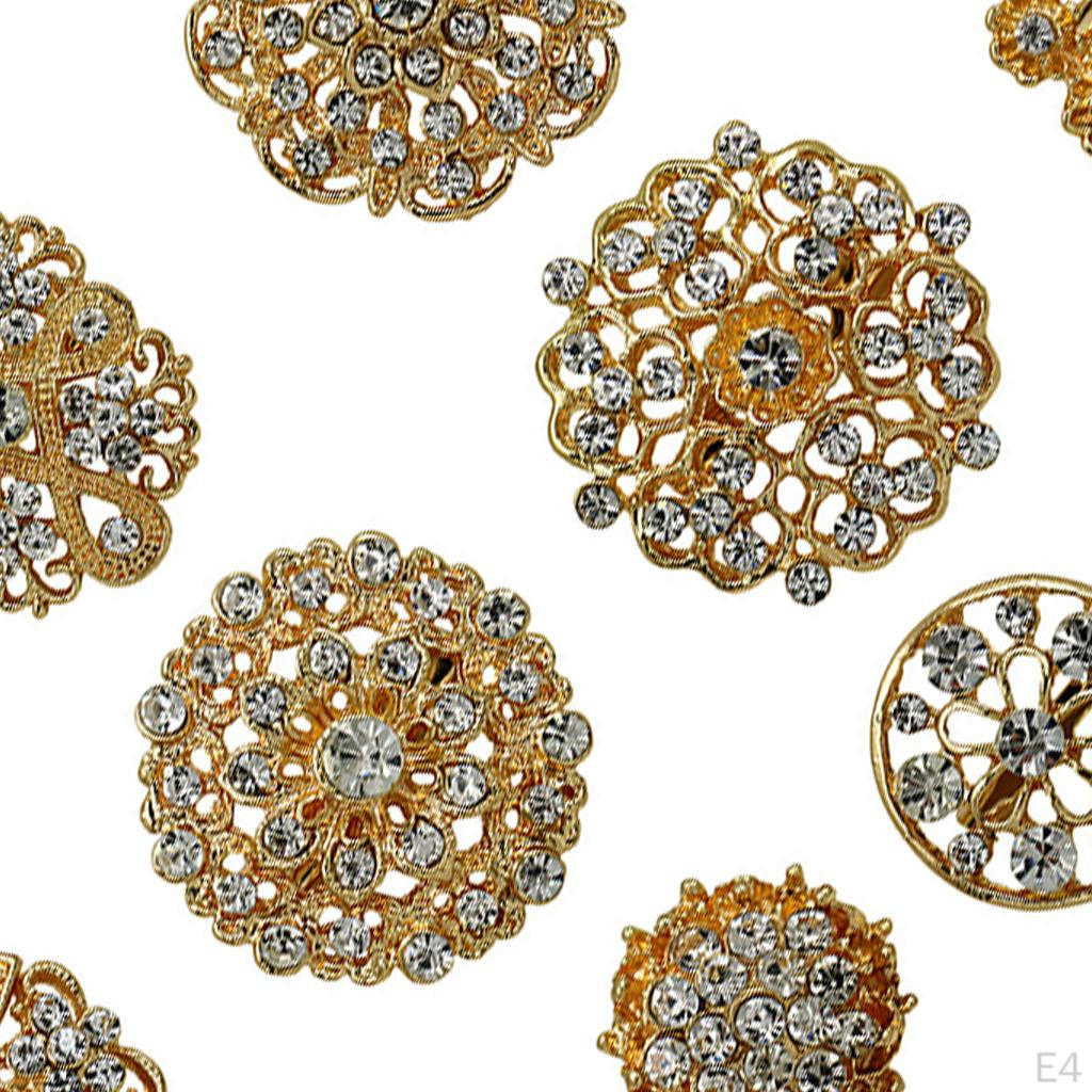 Rhinestone Brooch Pins Set for Elegant Dressing and Jewelry Decoration