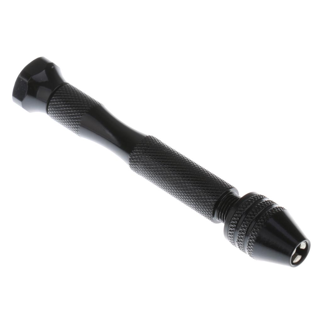 Buy Mini Aluminum Hand Drill With Keyless Chuck +10pc Twist Bit Rotary ...
