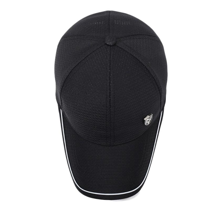 Sommermütze Herren Schwarz Atmungsaktive Baseballkappe Outdoor Angeln Sonnenschutz