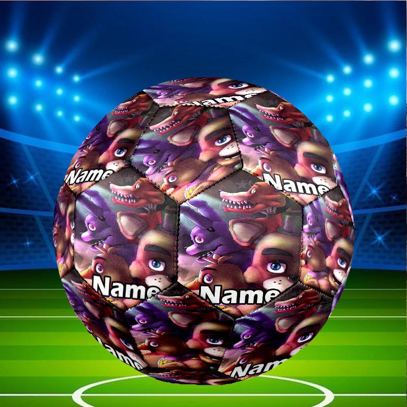 Custom Name Personalized Five Nights at Freddy's Print Size 5 Soccer Ball Training & Match Football, for Team, Kicking, Gift for Football