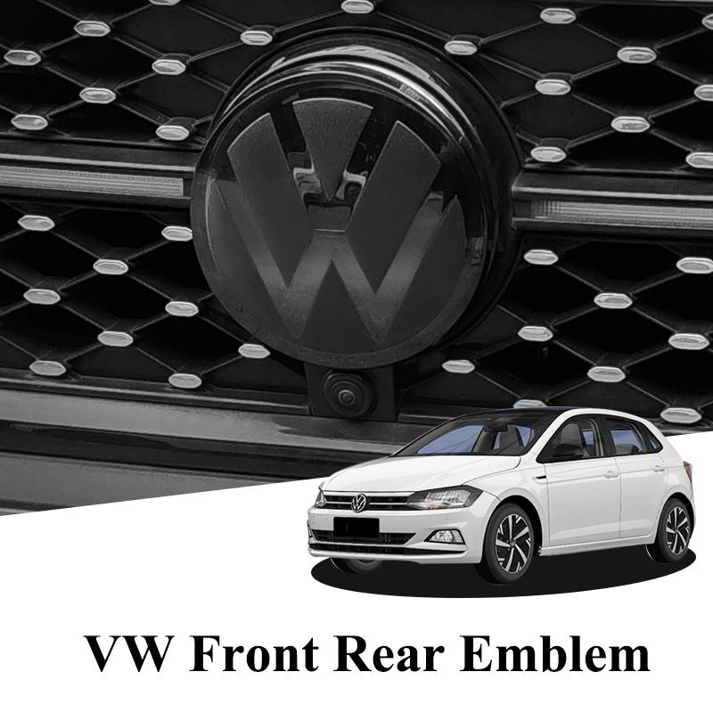 DKRSE1 For VW Volkswagen Jetta MK5 Golf 3D Mirror Logo Car Front Grill Emblem Rear Trunk Cover Badge For Volkswagen VW Golf 6 7 7.5 8 P