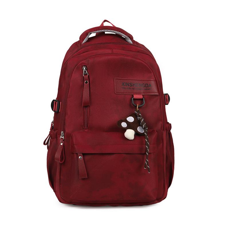 Schoolbag Large Capacity Backpack Female Korean Edition College Wind Anti-splashing Student School Bag Casual Versatile Daily Travel Backpack