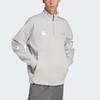 Adidas X Mercedes - Amg Collaboration Sportswear Petronas Formula One Team Silver Arrows Half-Zip Knit Warm Stand Collar Long Sleeve Sweatshirt JW3477