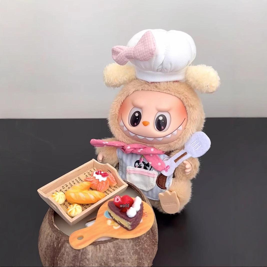 

Милый наряд для куклы Лабубу - Хлопковая кукла Нуну Кухня 10 см Аксессуары