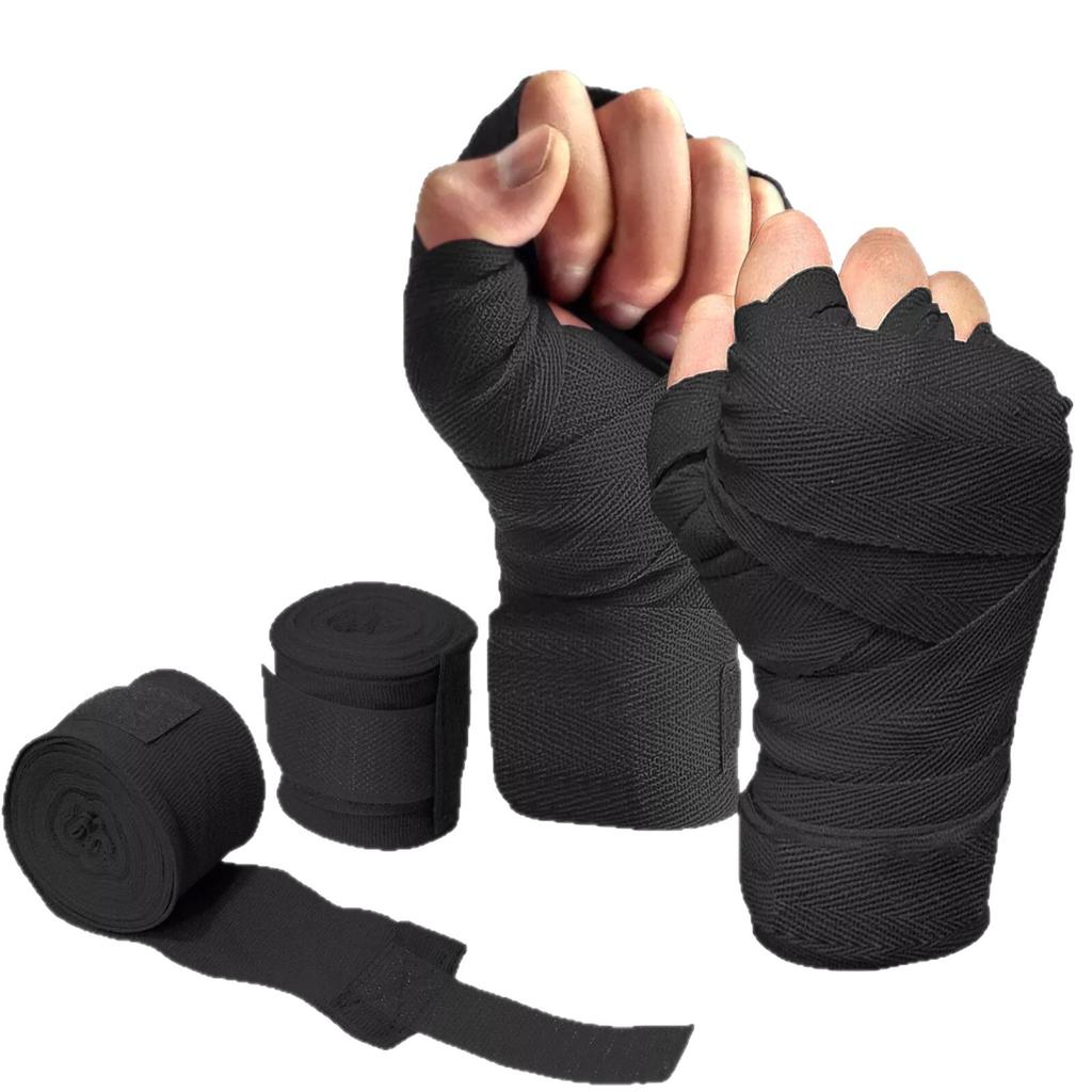 1 Pair 3M Boxing Hand Wraps Elastic Muay Thai Sanda Wrist Support Bandage Hand Protection for Adults & Kids