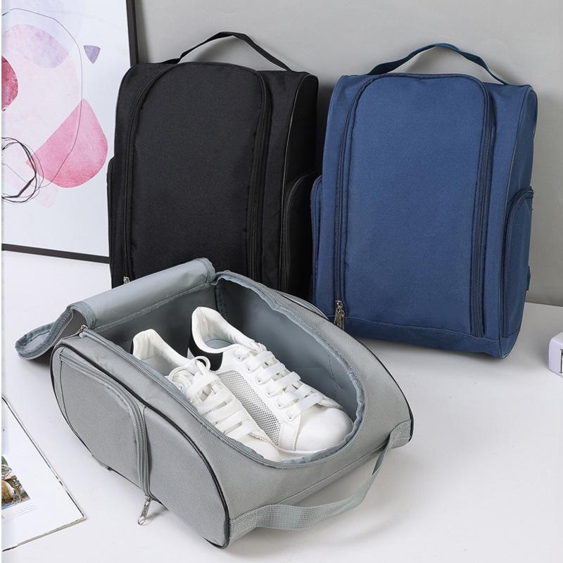 Large Capacity Wear-Resistant Golf Shoe Bag with Side Pocket – Universal Travel Sports Shoe Storage