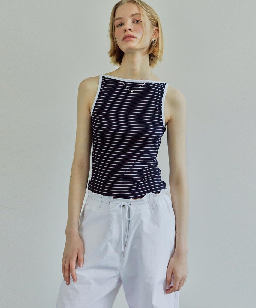 IHR Back Pleated String Pants / White