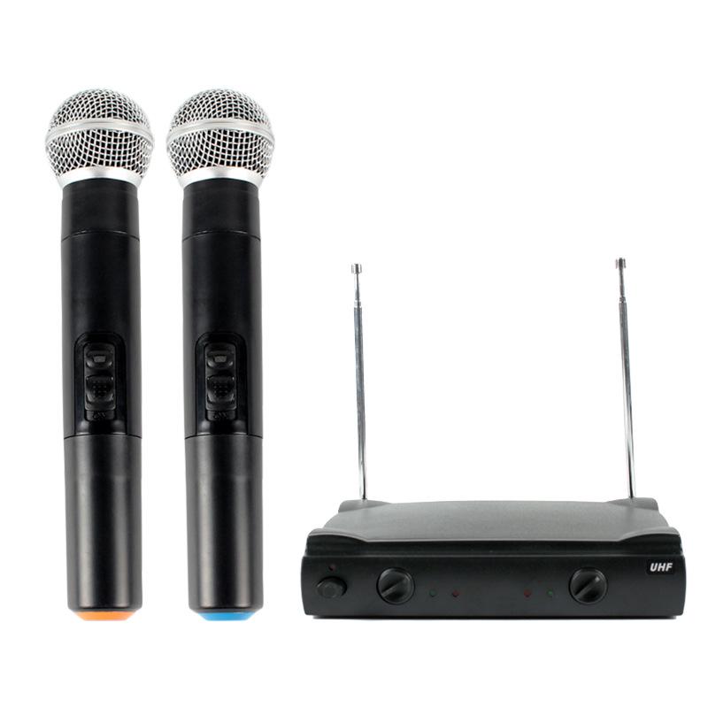 

Петличный двойной беспроводной микрофон с шумоподавлением для домашнего караоке, телевидения и конференций EU Standard