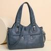 Soft Leather Large-capacity Handbag Bag Fashionable Retro Shoulder Messenger Bag