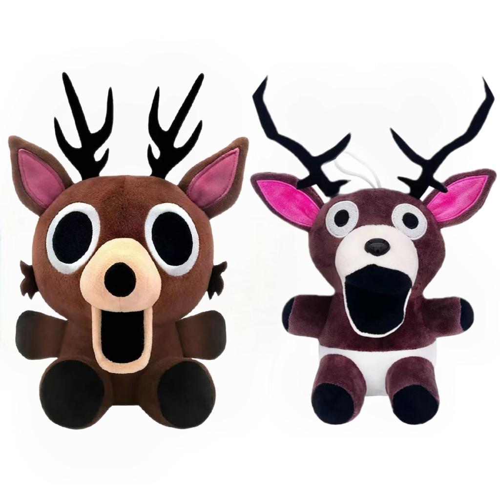 Forest Survival 99 Nights Brown Elk Deer White Owl Plush Doll Stuffed Animal Soft Pillow Kids Gift Game Merchandise