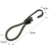 1-10x Outdoor Use Elastic Tent Bungee Rope With Hook Camping Canopy Luggage Stretch Buckle Ground Nail Strap Hiking Tent Accessories