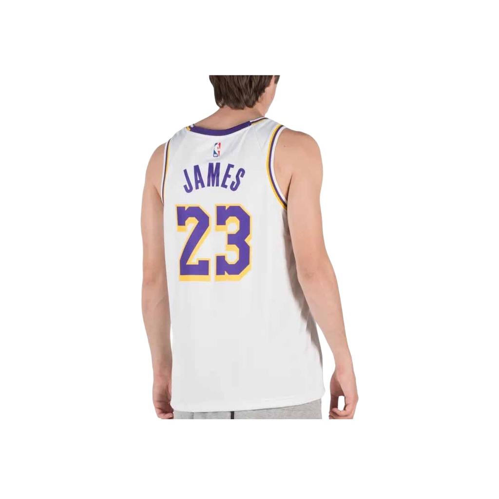 Nike Maglia NBA Edizione Limitata Versione Fan, Los Angeles Lakers, Anthony Davis N.. 3, Gilet da Basket Traspirante Senza Maniche da Uomo Top Bianco AA7101-112