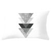 Home Geometric Peach Skin Waist Pillow Case Nordic Style Sofa Printed Pillow Case Office Lumbar Pillow