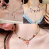 Exquisite Sweet Water Droplet Pearl Tassel Necklace For Women Girls Fashion Personality Clavicle Chain Party Jewelry Accessories