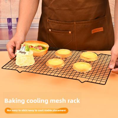 1 Stück Antihaft-Back- und KühlgitterAntihaft-Grillnetz für BBQKuchen- und Brot-KühlgitterFür Outdoor-BBQ-Grillnetz