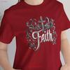 Faith Cross Vintage T Shirt Christian Religious Inspirational Top Church Apparel Vintage Unisex Homme Soft Fashion