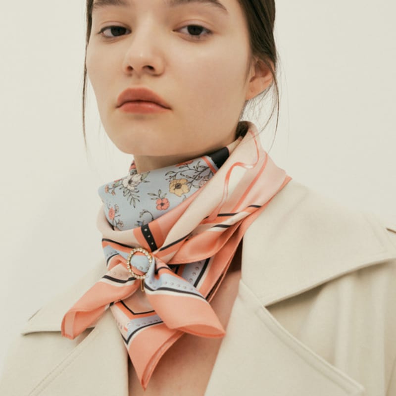 Saint Luxure Petite Mini Scarf Plum SL22SMSPL