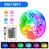 USB RGB Led Strip TV Backlight , 1M-30M 5V Music Sync APP Color Changing, LED Lights for Room Home Party Bedroom Decoration
