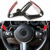 Real Black Dry Carbon Fiber Steering Cover Trim Fit for BMW F80 F82 M3 M4
