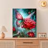 Frame Butterfly Painting By Numbers For Adults Kits Rose Flowers Picture Paint By Numbers Starter Kit For Home Wall Art 40x50cm