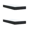 Box Spring Bed with Mattress Black 200 X 200 Cm Velvet