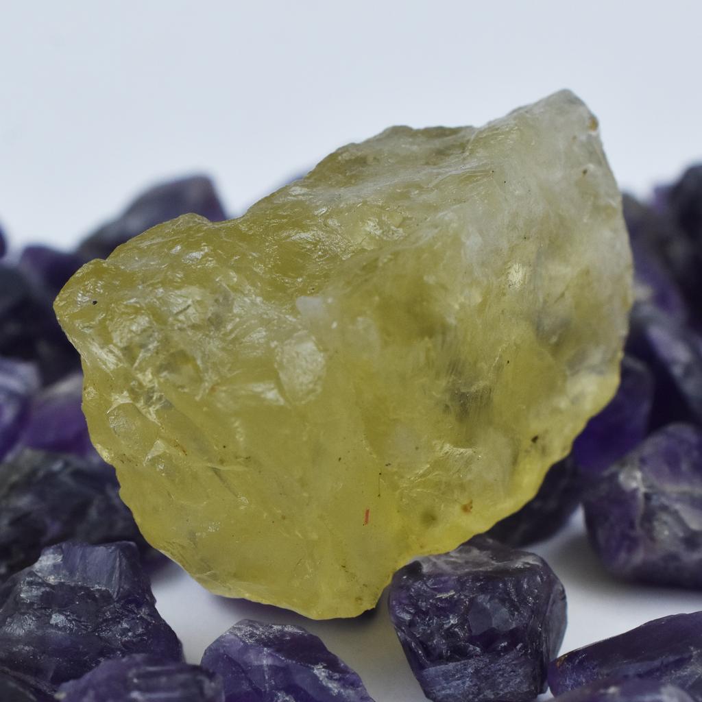 Natural Topaz Loose Gemstone Lemon 89.95 ct Uncut Rough for Lapidary and Gem Collections