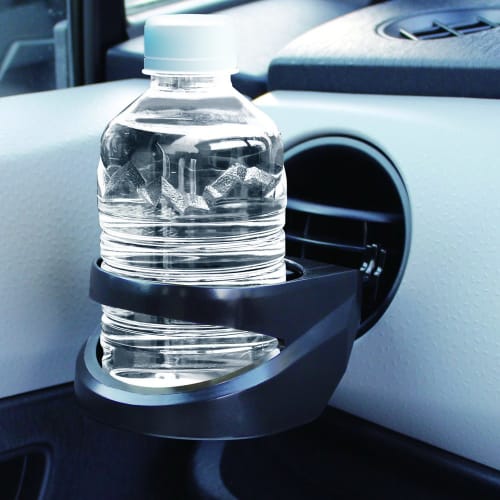 Tsuchiya Yac PZ-731 Car Interior Supplies Drink Holder Louver Holder Black Length 17.9 x Width 12.6 x Height 6.4cm