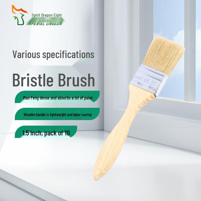 Wooden Handle Hog Bristle Multi-purpose Brush Set