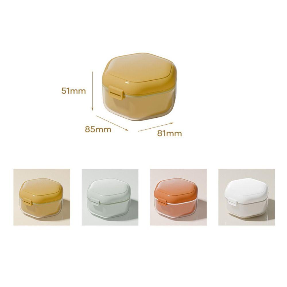 Three Layers Invisible Braces Box Draining Orthodontic Retainer Case Travel Denture Storage Box
