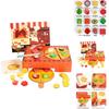 Wooden Simulation Pizza Making Children Toy Set For Imaginative Kitchen Games