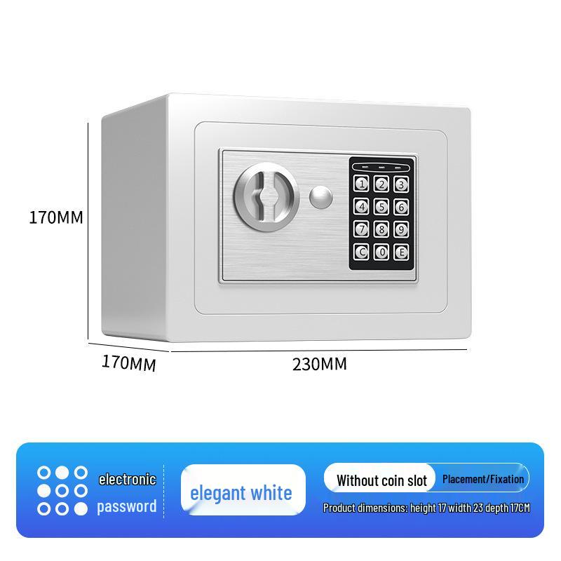 Mini 17E All-Steel Electronic Safe with Coin Slot for Home Security