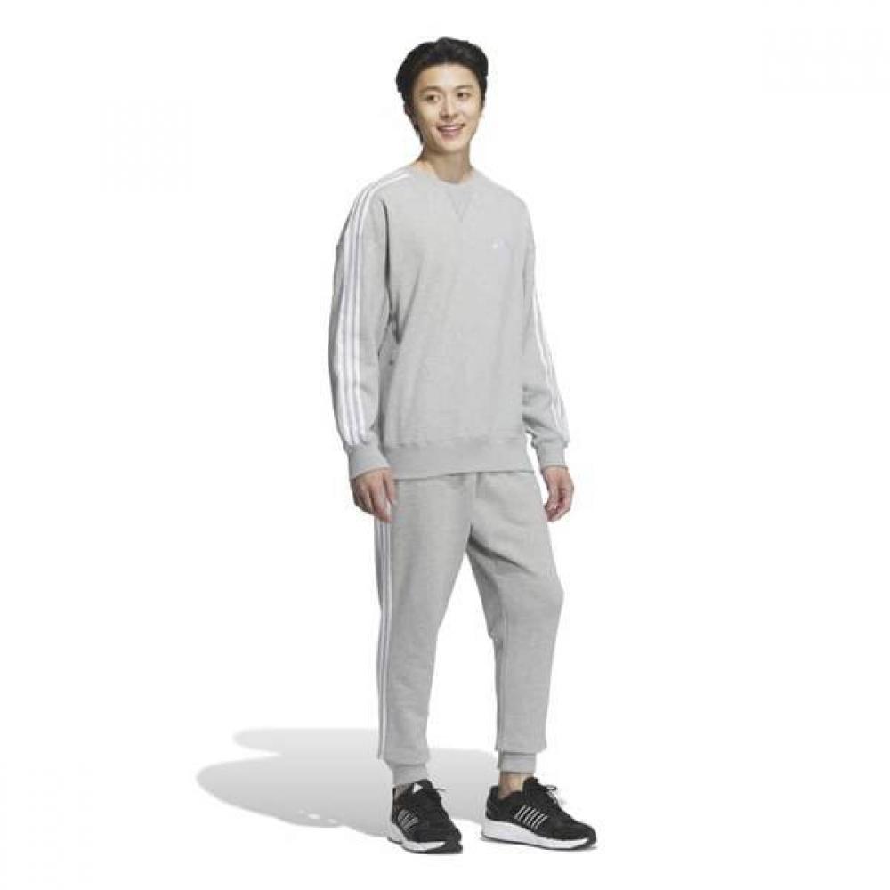 Adidas Essential Plus Loose Fit Sweatshirt 3 Stripes